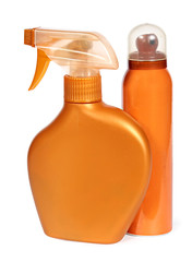 Closed Cosmetic Or Hygiene Blue Plastic Bottle Of Gel, Liquid