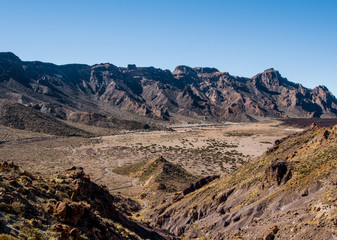 Desert landscape of Volcano Teide National Park