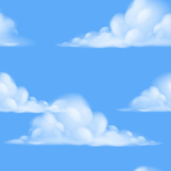 Cotton fabric Seamless sky background