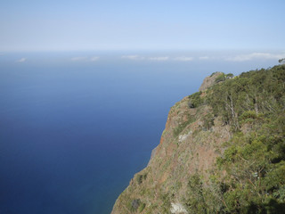 Fototapeta na wymiar Tall cliff above sea - Cabo Girao, Madeira