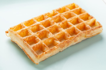 Fresh homemade brussels waffle