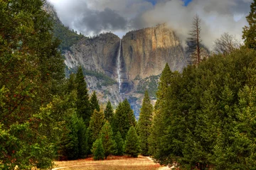 Wandcirkels aluminium Yosemite Falls © Paul Moore