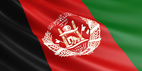Flag of Afghanistan.