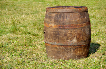 Obraz premium Old wooden barrel