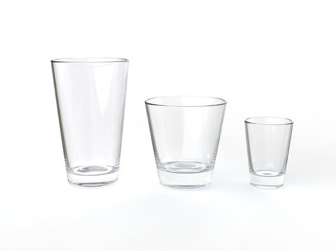 Clean juice glasses