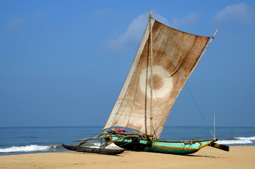 traditional Sri Lanka catamaran
