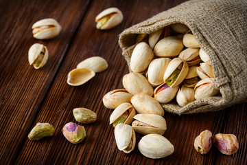 Pistachios. Selective focus