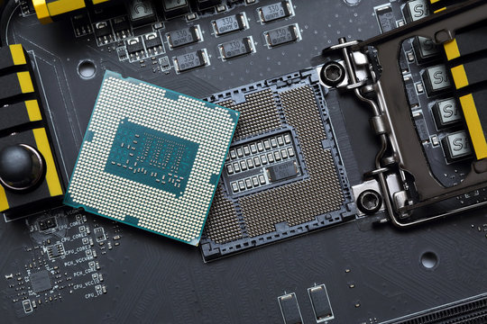 central processor unit on motherboard