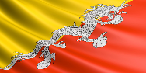 Bhutan flag.