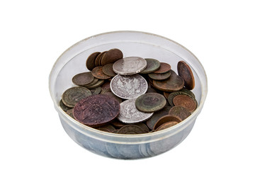 bowl with coins