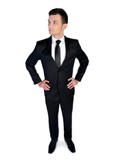 Business man looking serious