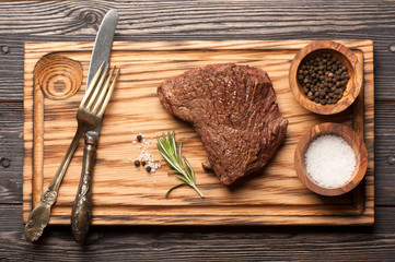 Fototapeta na wymiar beef steak medium