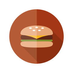 hamburger flat icon