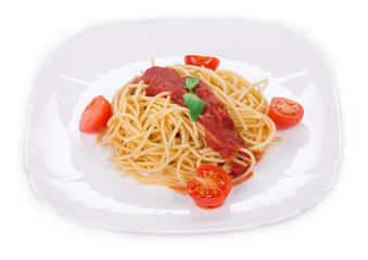 Pasta with tomato sauce