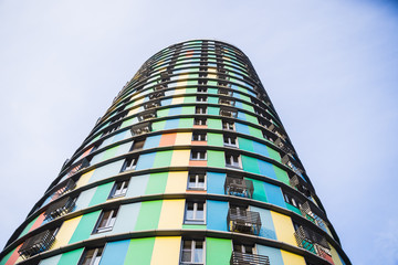 colored skyscraper