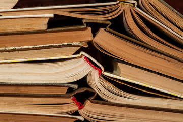 collection of old books