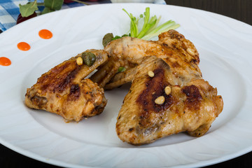 Roasted chicken wings