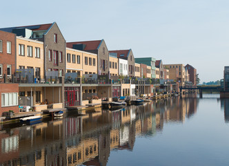 Fototapeta premium row of canal houses