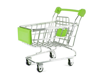 trolley isolated on white