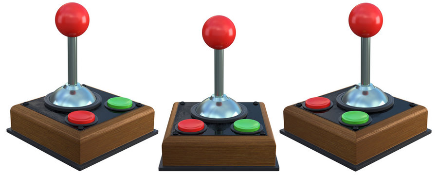 3d retro game controller