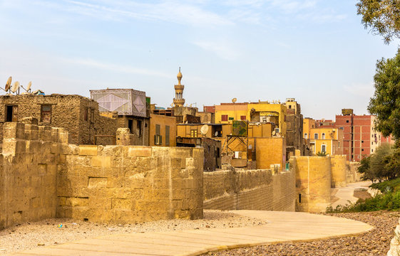 City walls of Cairo in the Islamic district - Egypt