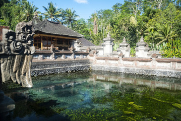 Tirta empul temple with sacred water pool, Bali, Indonesia