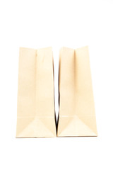 Two brown paper bag