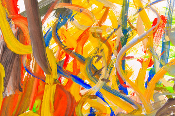 Fototapeta premium Abstract oil painting