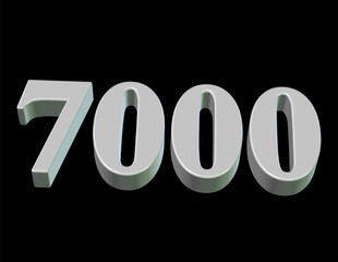 beyaz renkli 7000