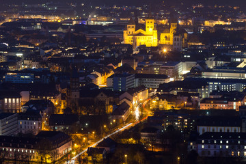 Fototapeta na wymiar trier city in germany in the evening