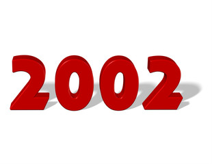 kırmızı renkli 2002 sayısı