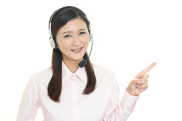 笑顔のオペレーター