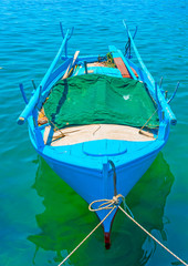traditional fishing boat at Kalymnos island in Greece