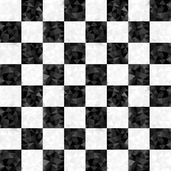 Seamless checkerboard of triangles pattern