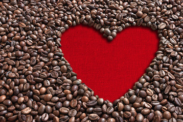 Valentine coffee beans