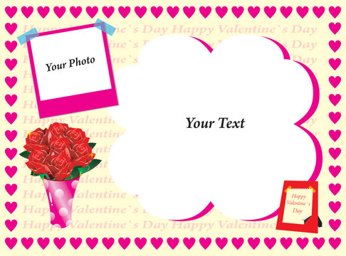 card valentine with photo
