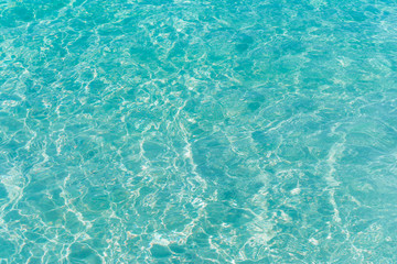Blue rippe water wave in sea ocean.