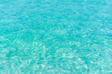 Blue rippe water wave in sea ocean.