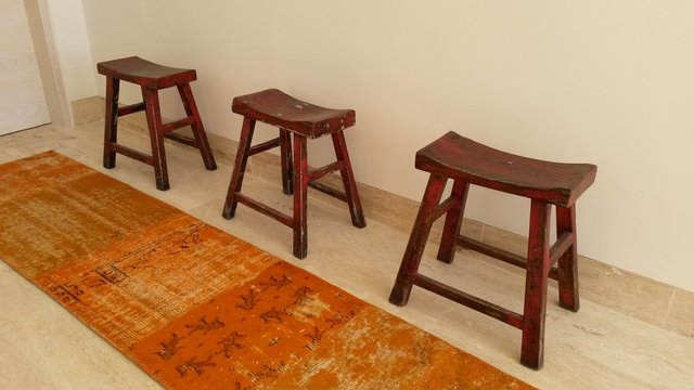 antiguas sillas orientales