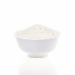 Rice bowl on white