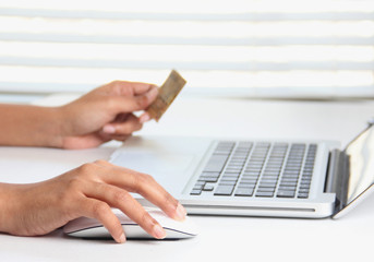 Making online purchase using a credit card