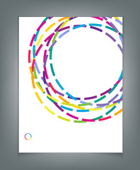 vector template for a business with multi-colored circles