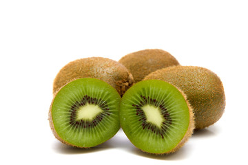 Kiwi fruit isolated on white background - 76789666
