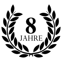 Lorbeerkranz. 8 jahre jubiläum