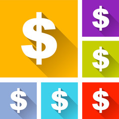 dollar icons