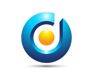 D Letter Logo Template