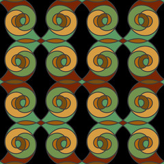 Seamless pattern geometric stylish background retro texture