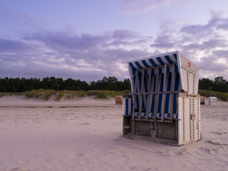 Abenddämmerung am Strand bei Prerow auf Darss