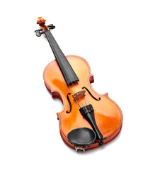 Fototapeta premium violin on white background