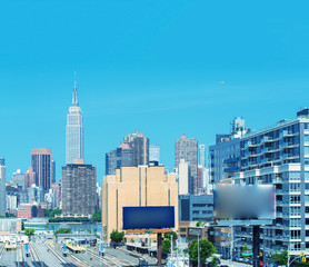 Fototapeta premium Midtown Manhattan skyline, New York City in summer season